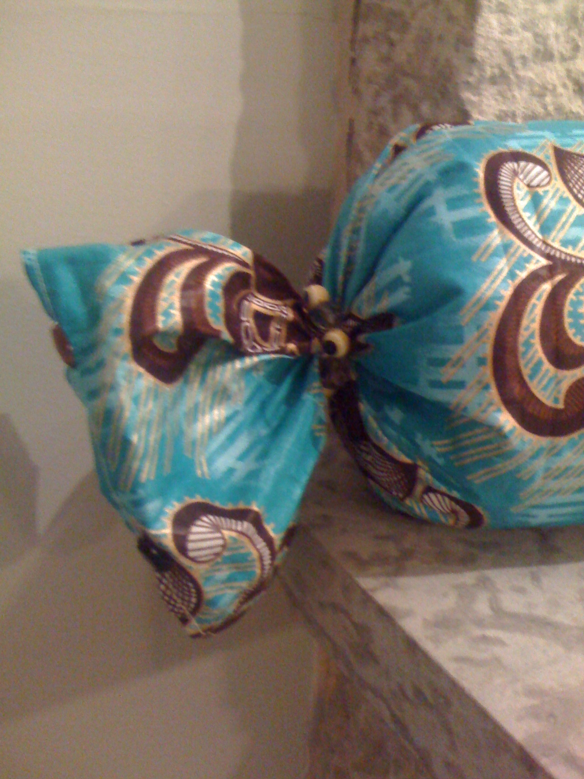EL'mAi Throw Pillows made with Ankara