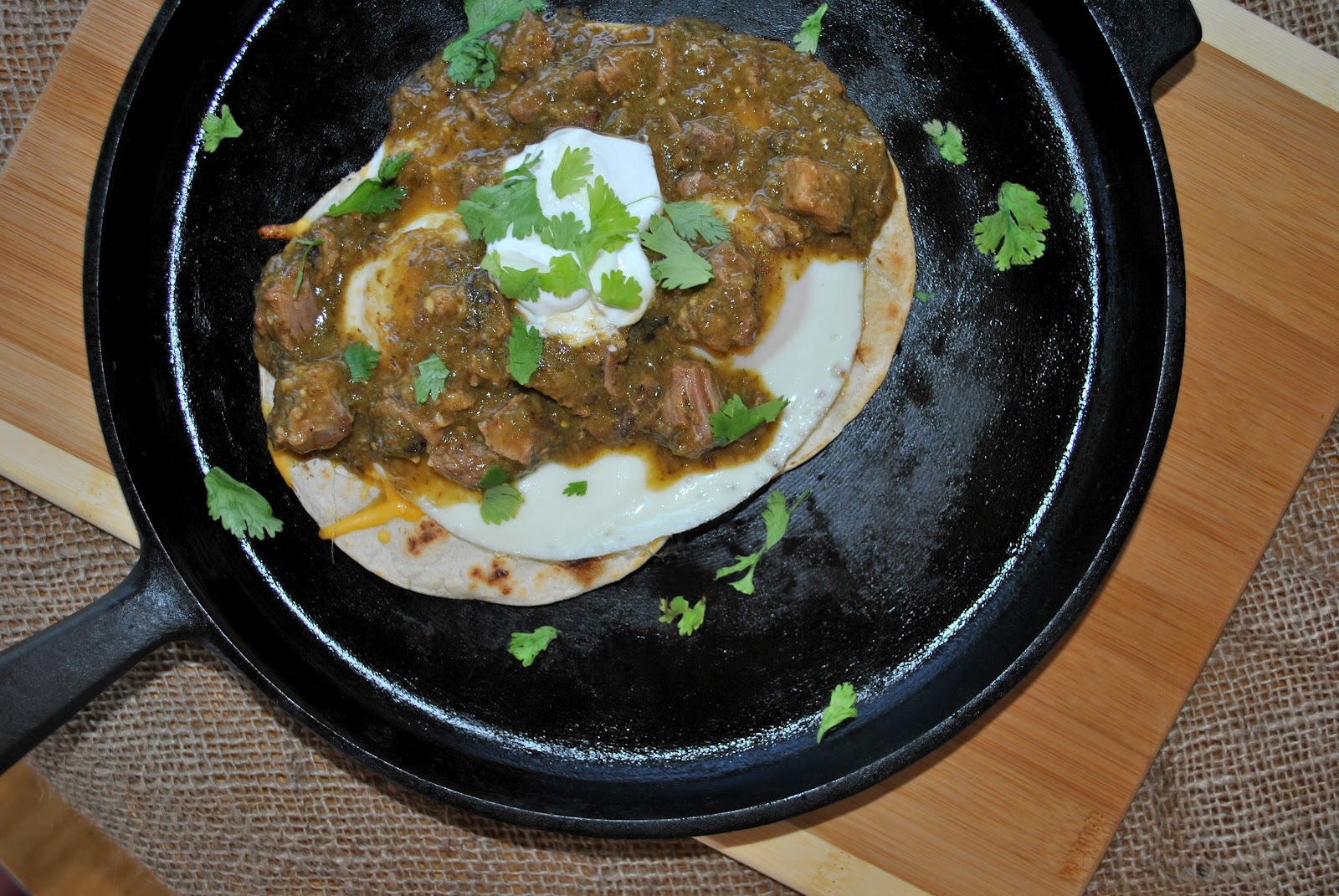 Tip/Trick Tuesday and pork chile verde huevos rancheros