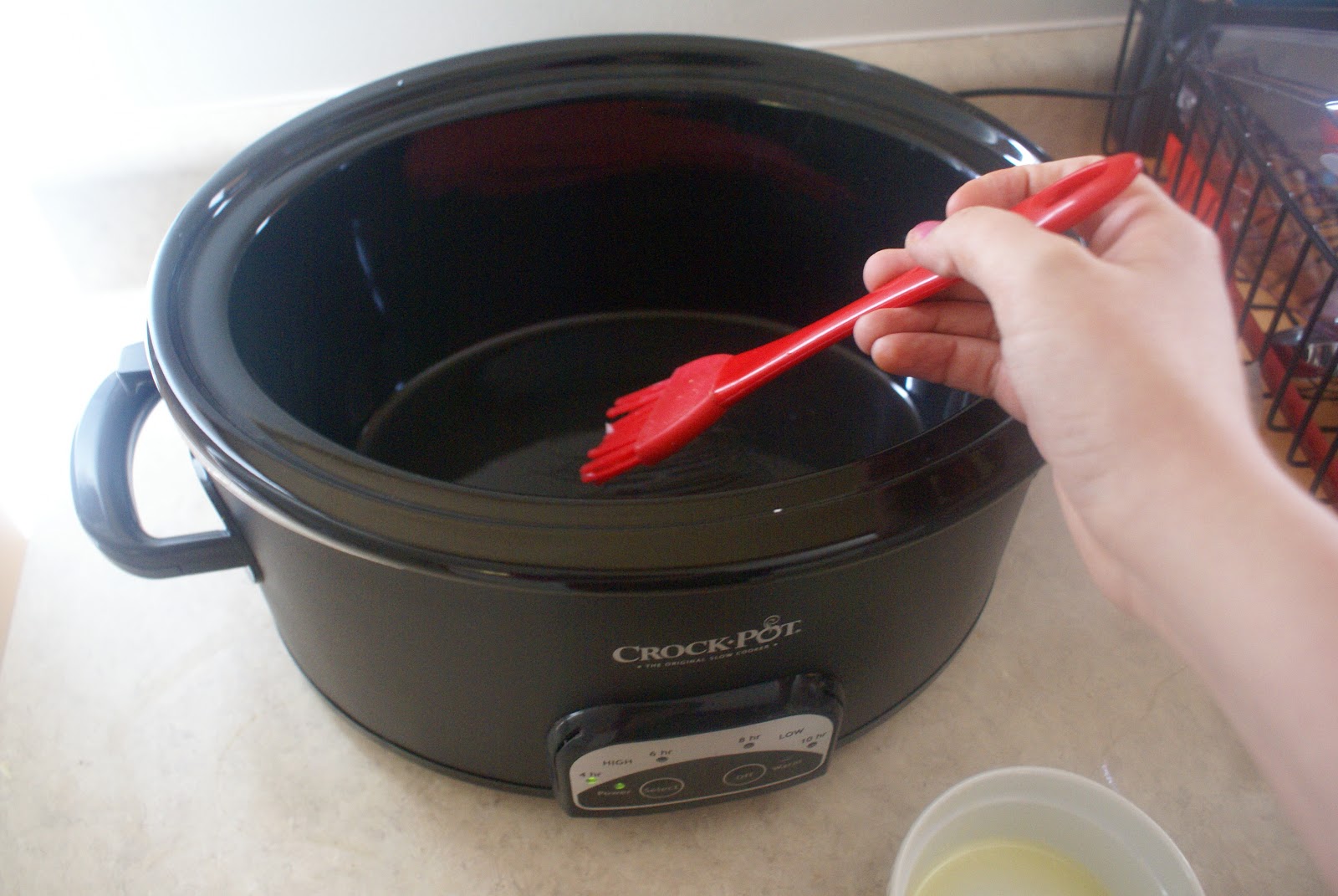 Crockpot Caramel Banana Cake