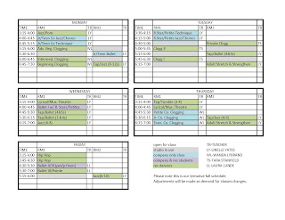Gilbert Studio of Dance Arts: 2013 - 2014 Dance Season Schedule