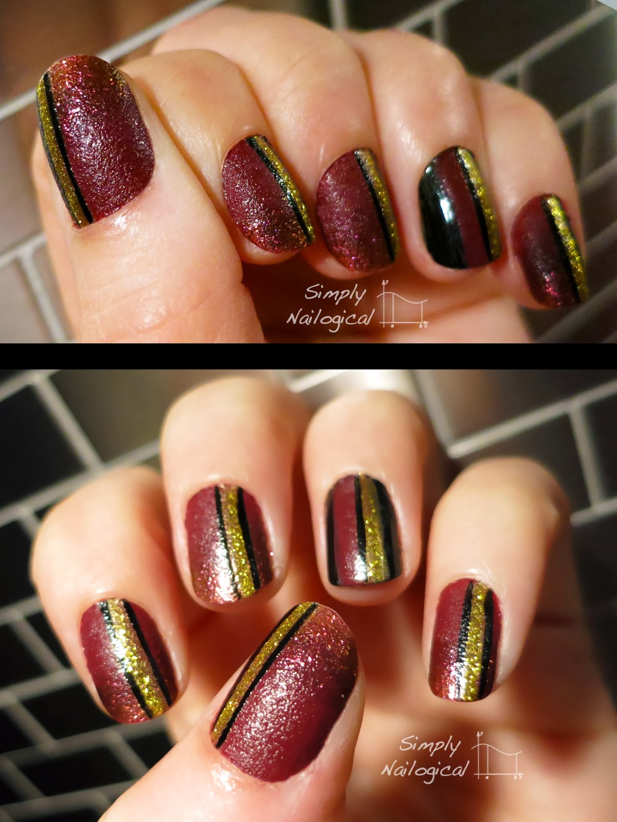 Simply Nailogical Nails inc. leather effect polish