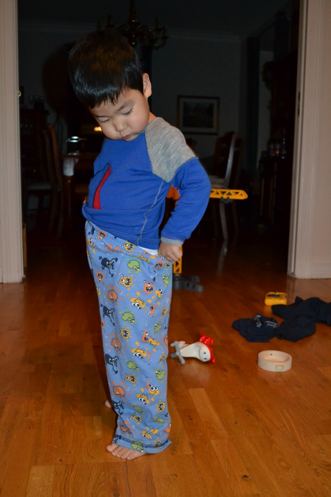 Everyday with Tig, Tim & Tae. Putting on Pants!!