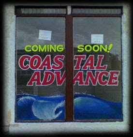 Window Painting: "Coastal Advance"