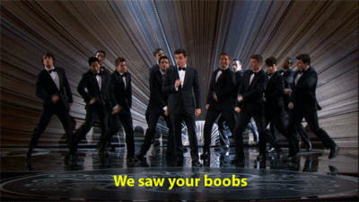 seth-macfarlane-we-saw-your-boobs.gif