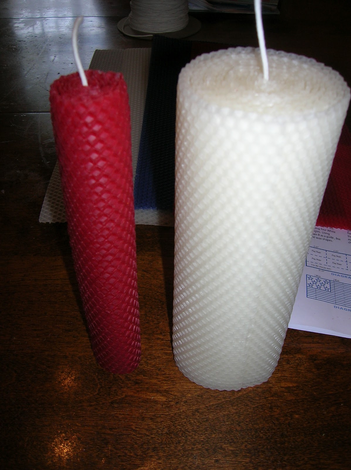 My Creative Mommy Hand Rolled Beeswax Pillar Candle