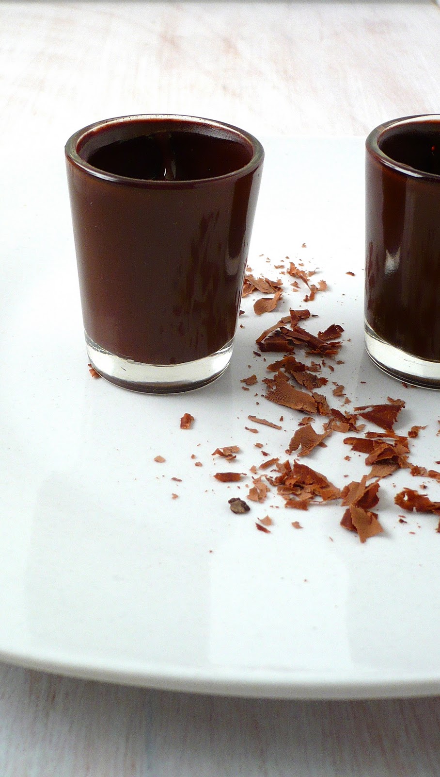 Confectious Chocolate Rum Shot Glasses