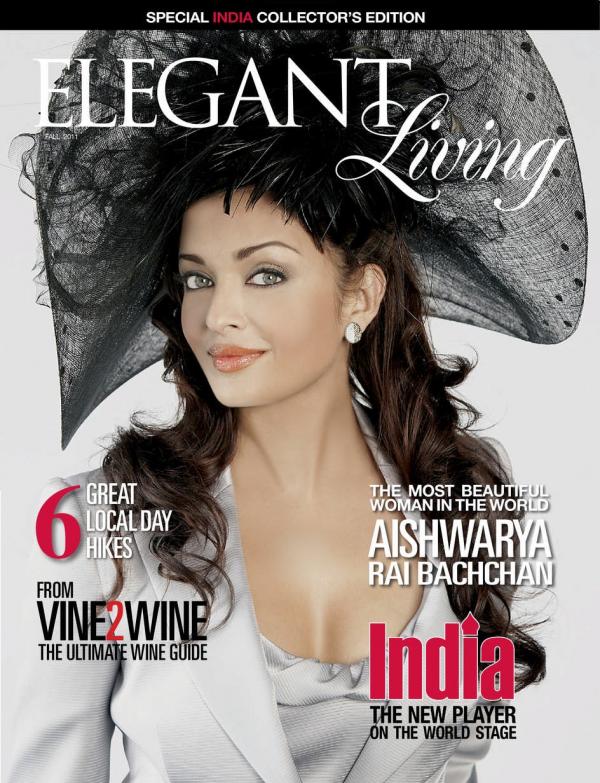 Aishwarya Rai on Elegant Living  cover1 - Aishwarya Rai Bachchan on the cover of Elegant Living 