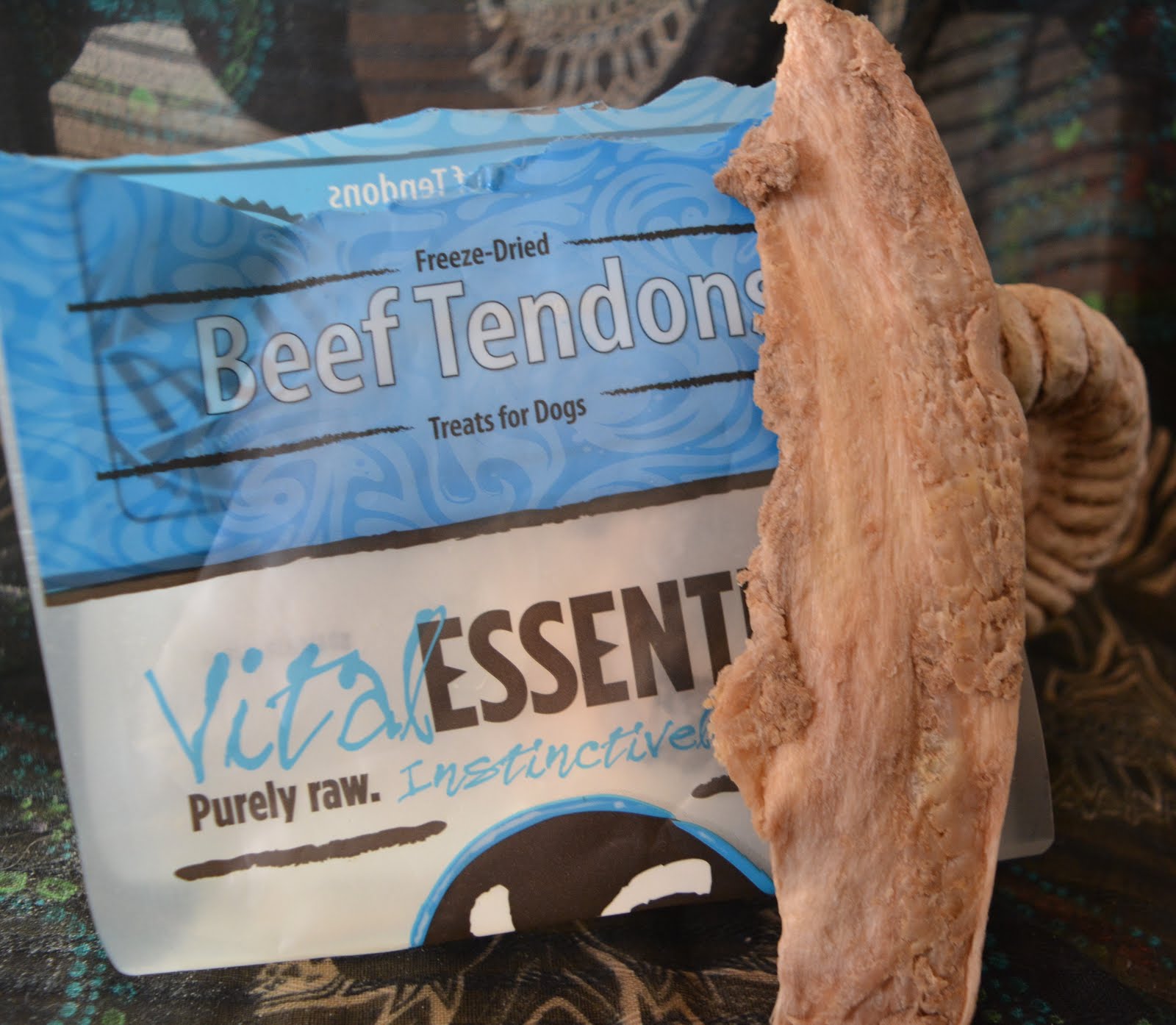 The Dog Geek Treat Tuesday Vital Essentials FreezeDried Beef Tendons