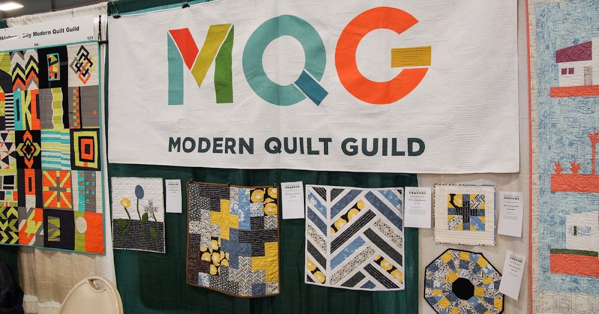 OKC Modern Quilters OKCMQG at the 2014 Oklahoma Winter Quilt Show