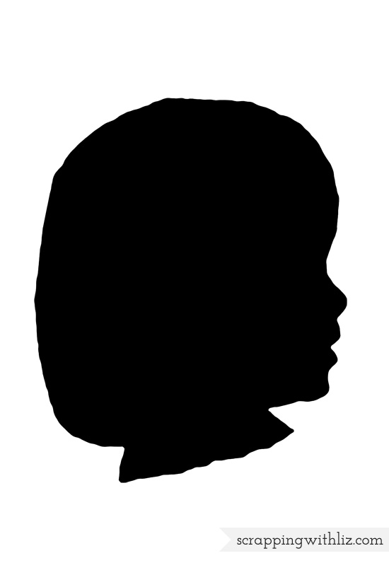 Printed & Framed Silhouette / Scrapping with Liz