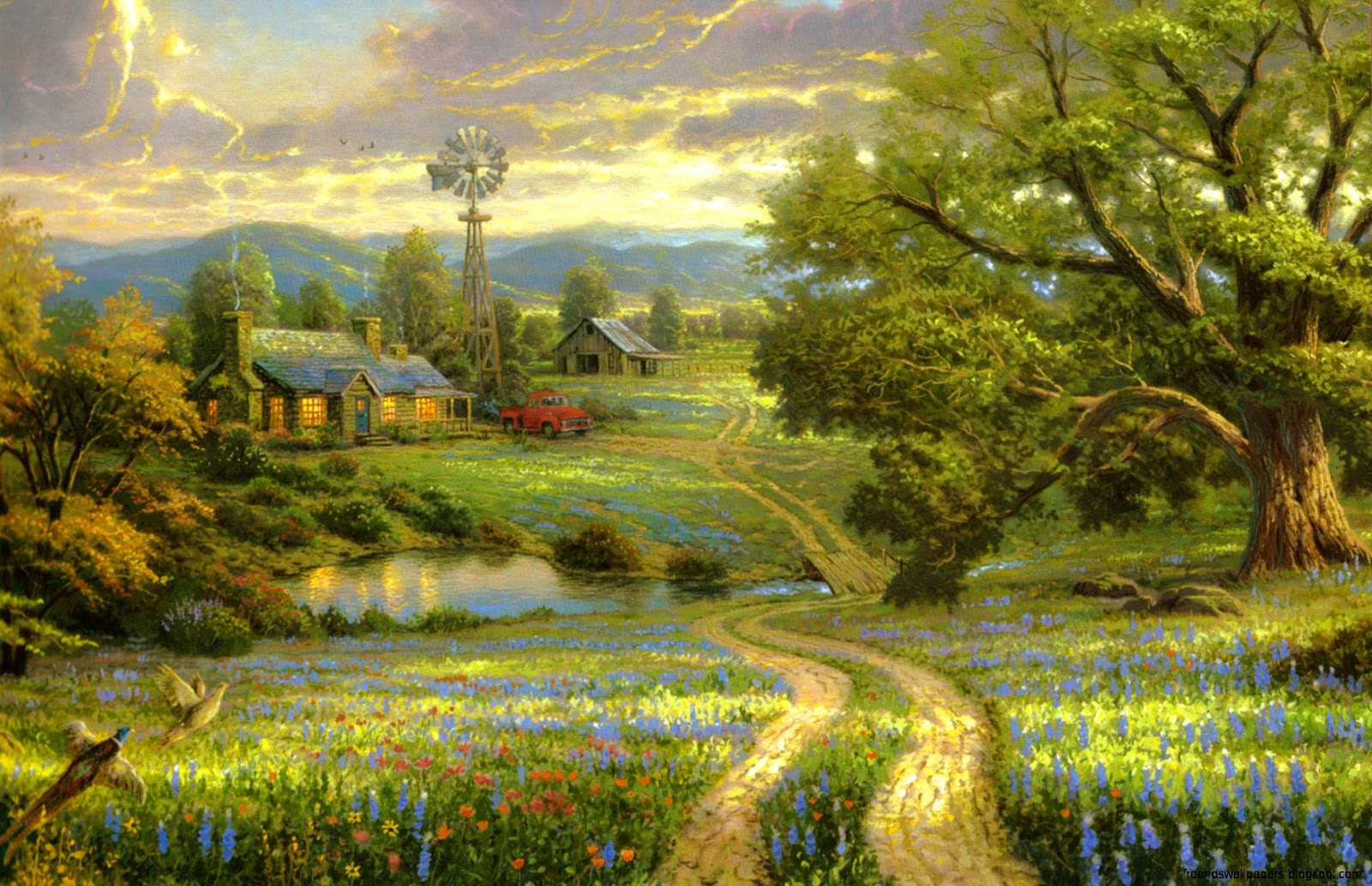 Thomas Kinkade Country Paintings Thomas Kinkade Country Paintings