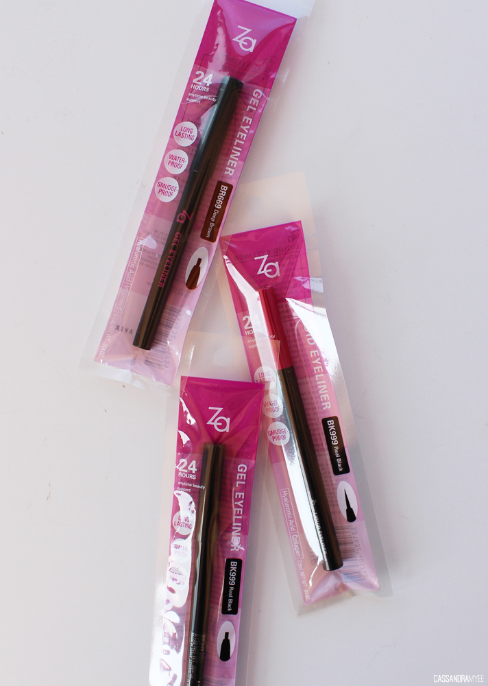 ZA COSMETICS Gel + Liquid Eyeliners Review + Swatches