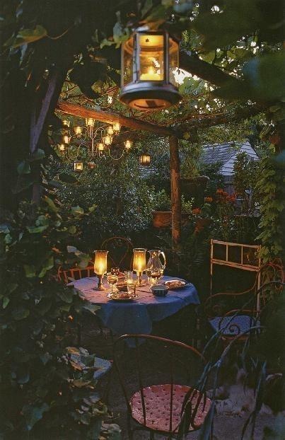 jardin la nuit