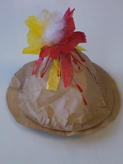 Preschool Crafts for Kids*: Paper Volcano Craft