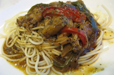 Blackpepper Chicken Spaghetti