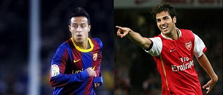 Thiago Alcántara y Cesc Fábregas