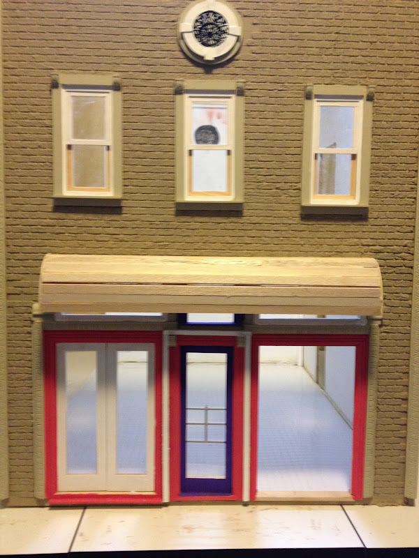 Jocelyn's Mountfield Dollhouse Scratch Build Store Awning