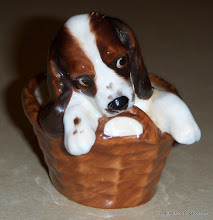 Puppy In Basket HN 2586