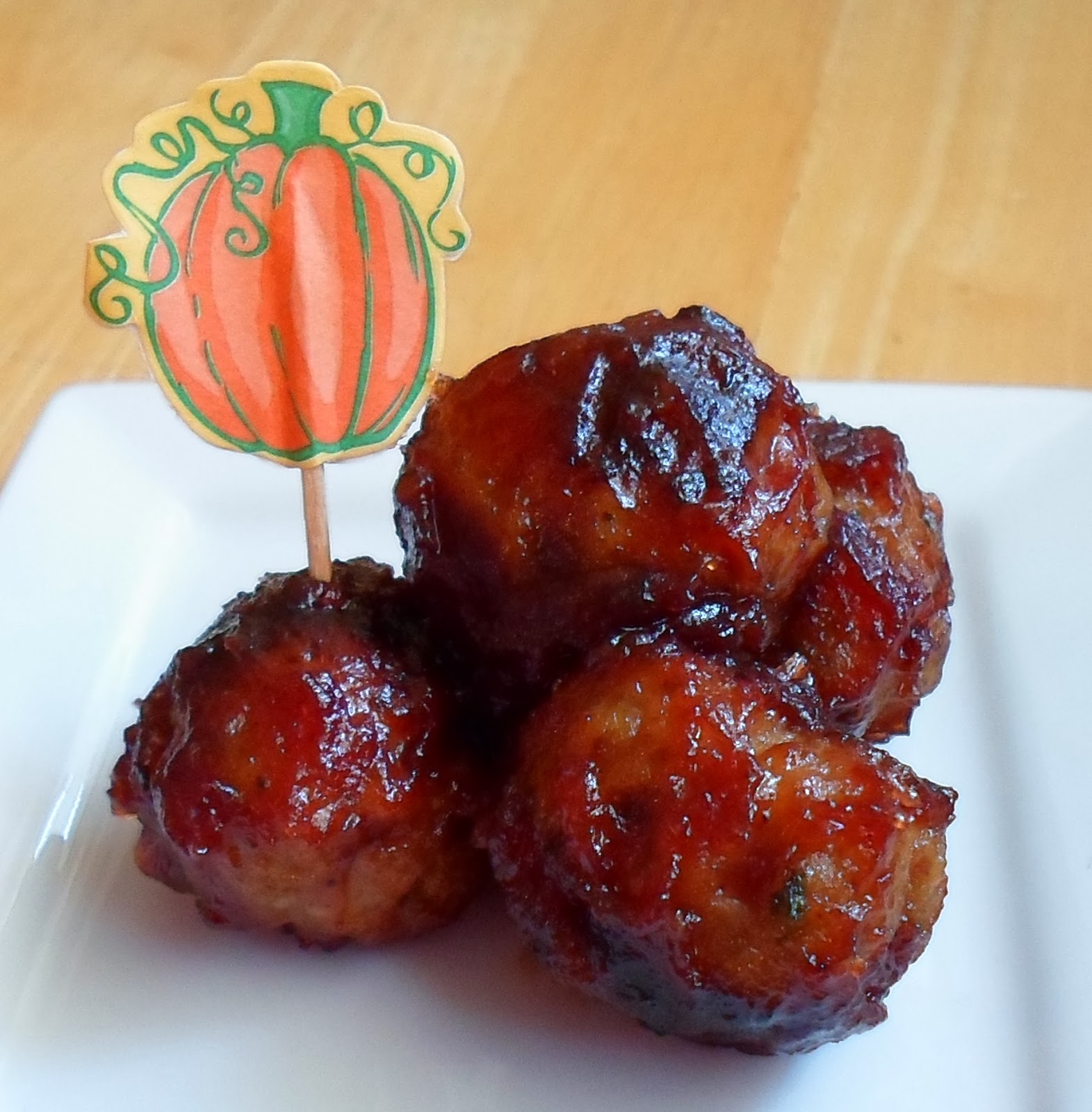 Happier Than A Pig In Mud Italian Sausage Meatballs with Cranberry Glaze