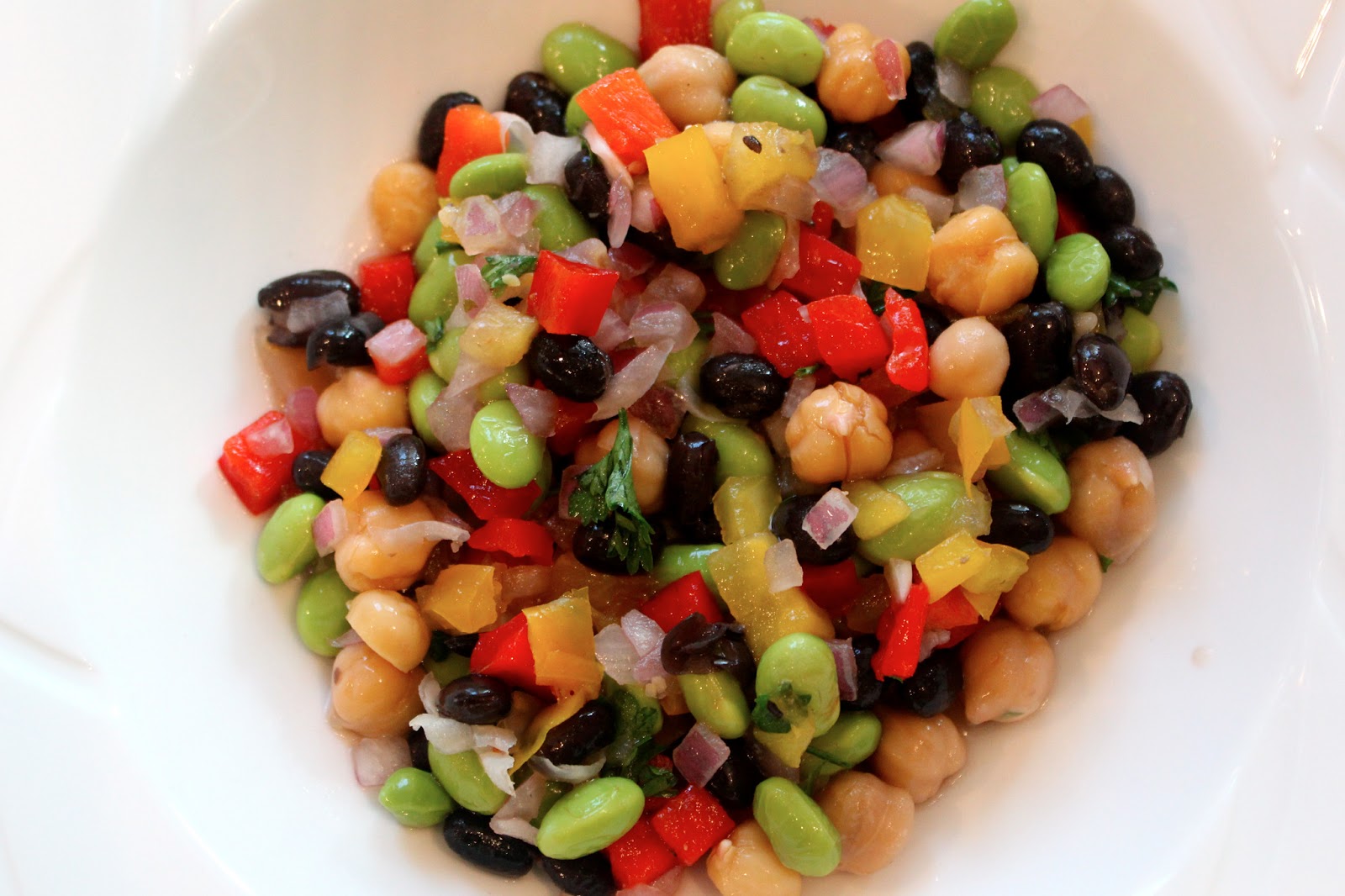 KEEP CALM AND CARRY ON EDAMAME BEAN SALAD {RECIPE}