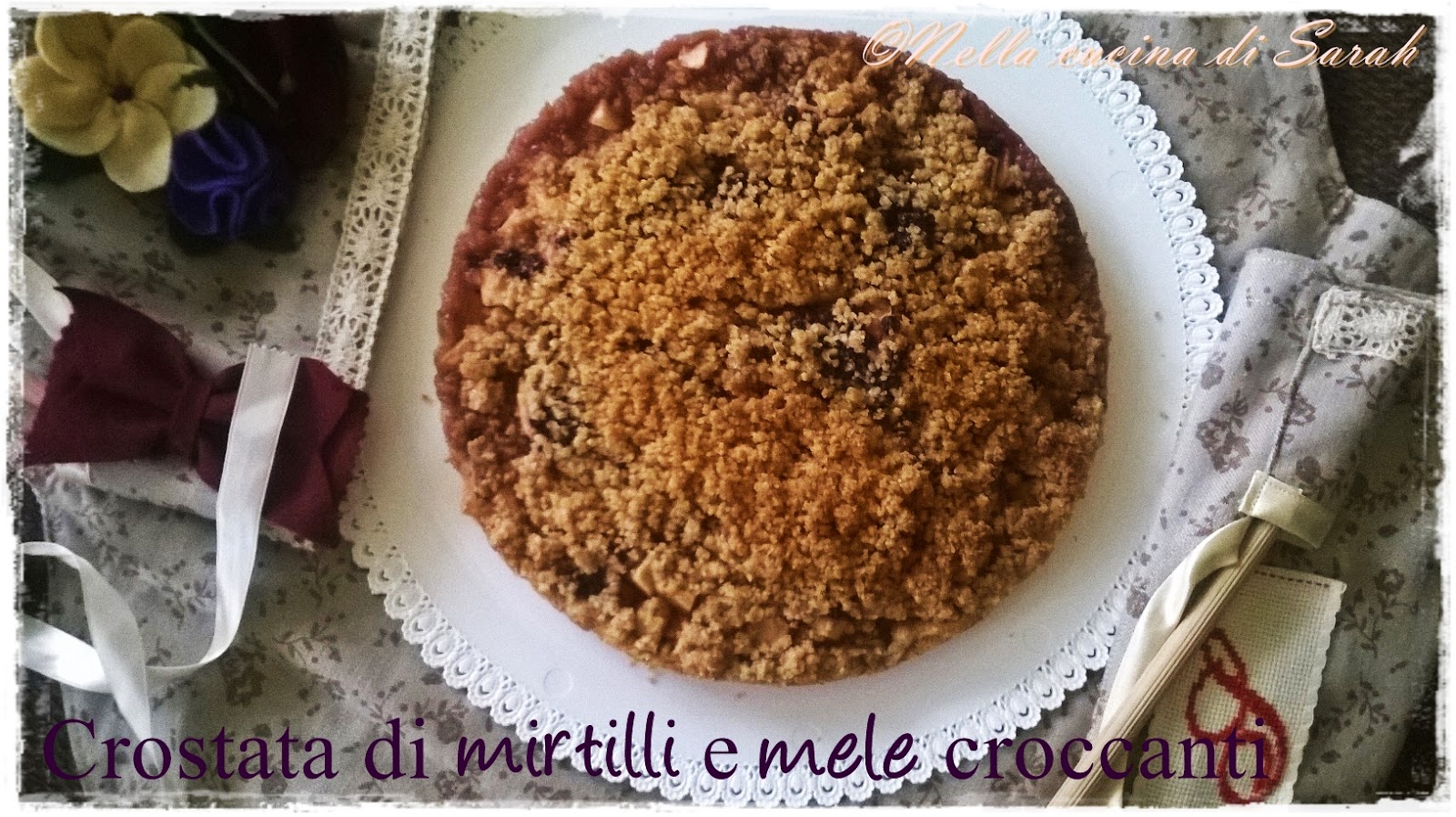 The recipe-tionist ~ Crostata di mirtilli e mele croccanti