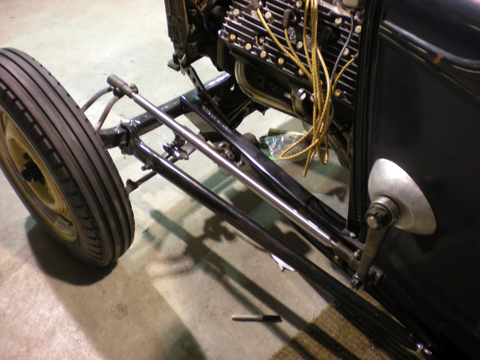 Salt Flats Speed Shop Got the drag link made for the 32' sedan