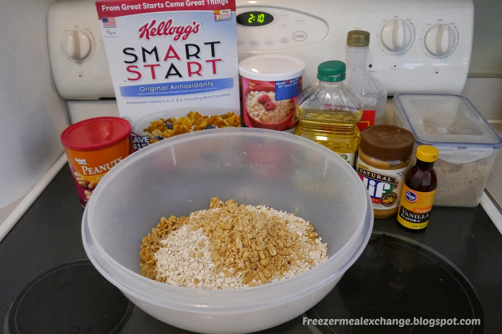 Freezer Meal Exchange Club No Bake Granola Bars