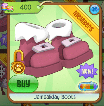 Animal Jam Spirit Blog: Jamaaliday Boots + Late Update