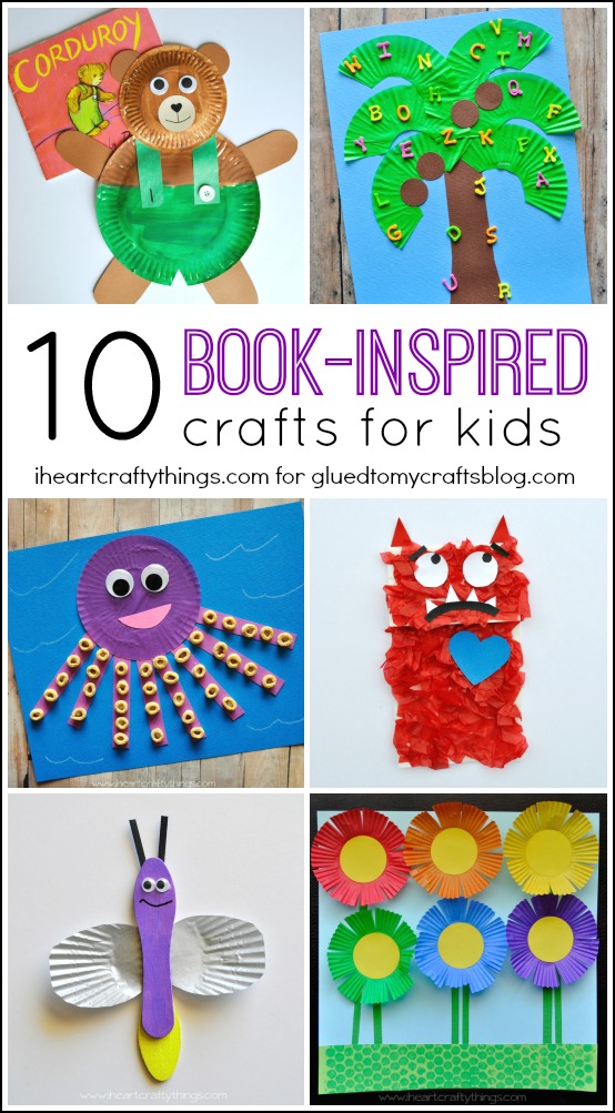 Book Inspired Kid Crafts Roundup - I Heart Crafty Things