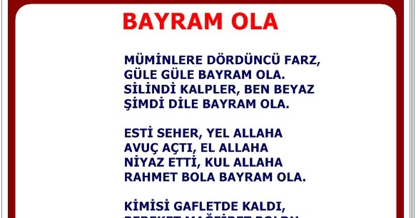 burhan subasi bayram ola siiri