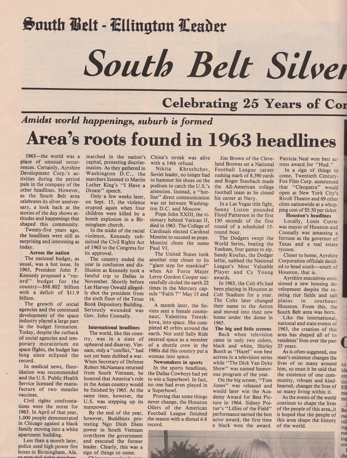South Belt Houston Digital History Archive The South Belt Silver