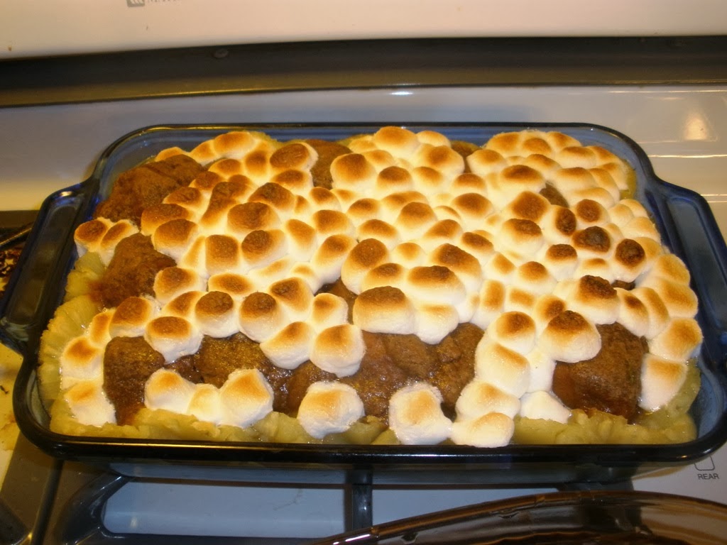 CookieDoh Grandma's Sweet Potatoes with Pineapple and Marshmallows