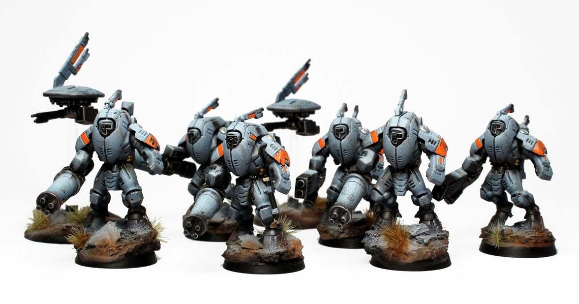 Showcase Tau Empire Sa'Cea Stealth Suit Kill Team Tale of Painters