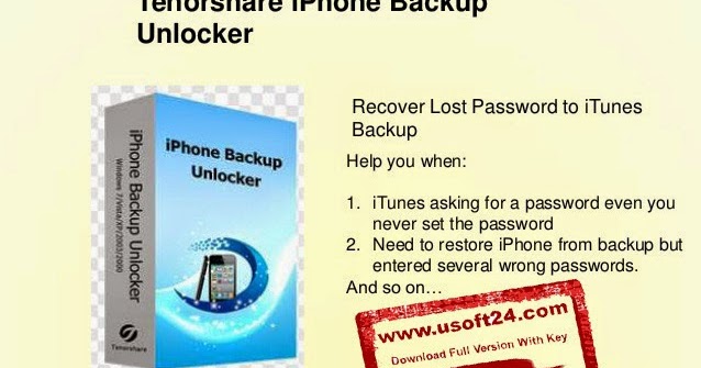 Tenorshare iphone backup unlocker v3 3.0 1