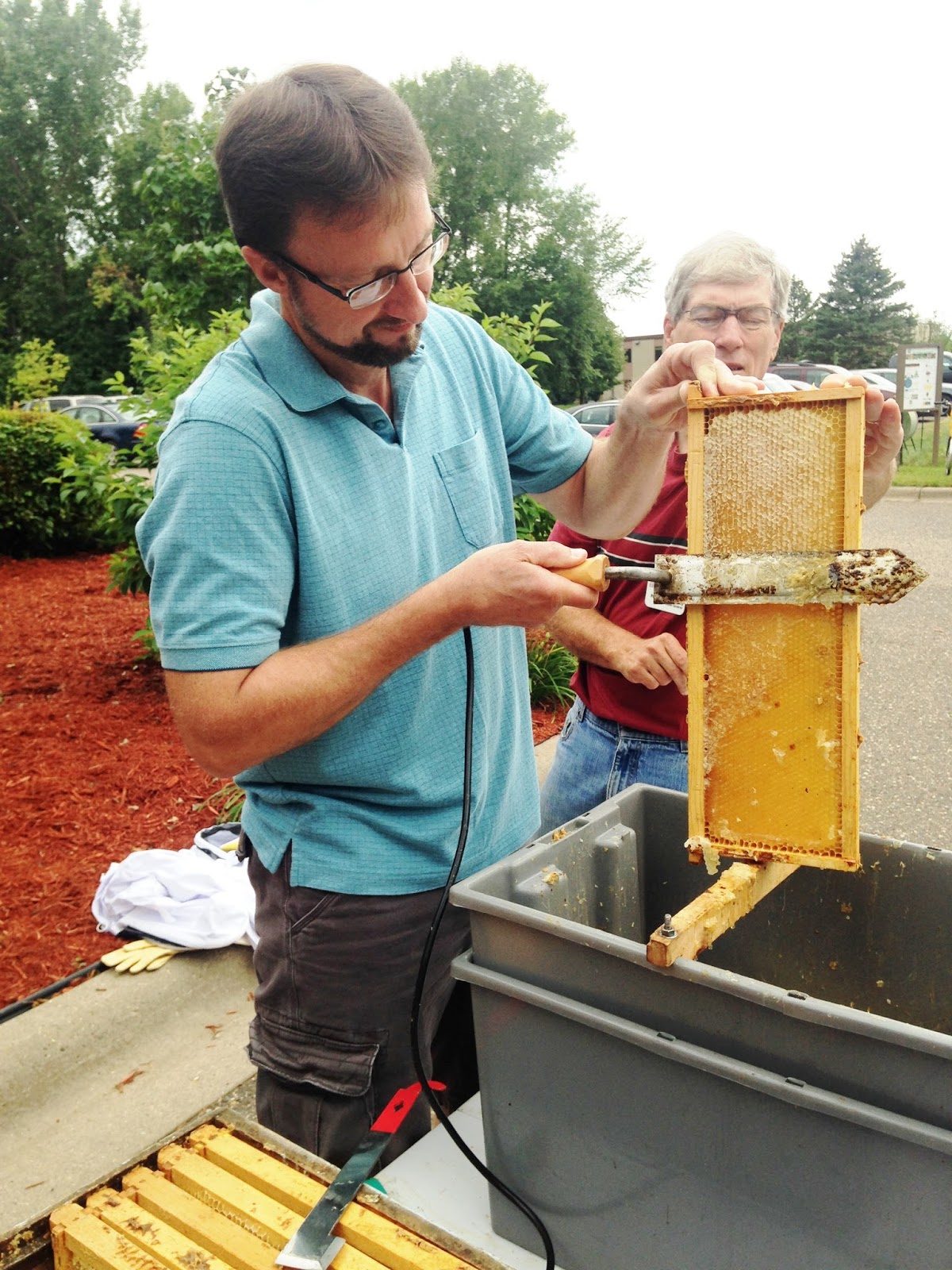 RCS Giving Garden Honey Harvest!
