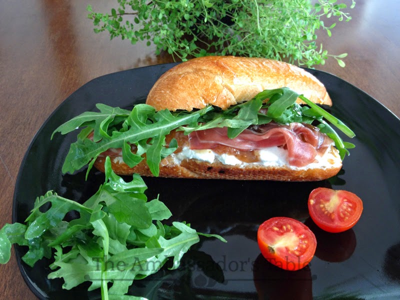 Italian Prosciutto and Goat Cheese Baguette The Ambassador's Table