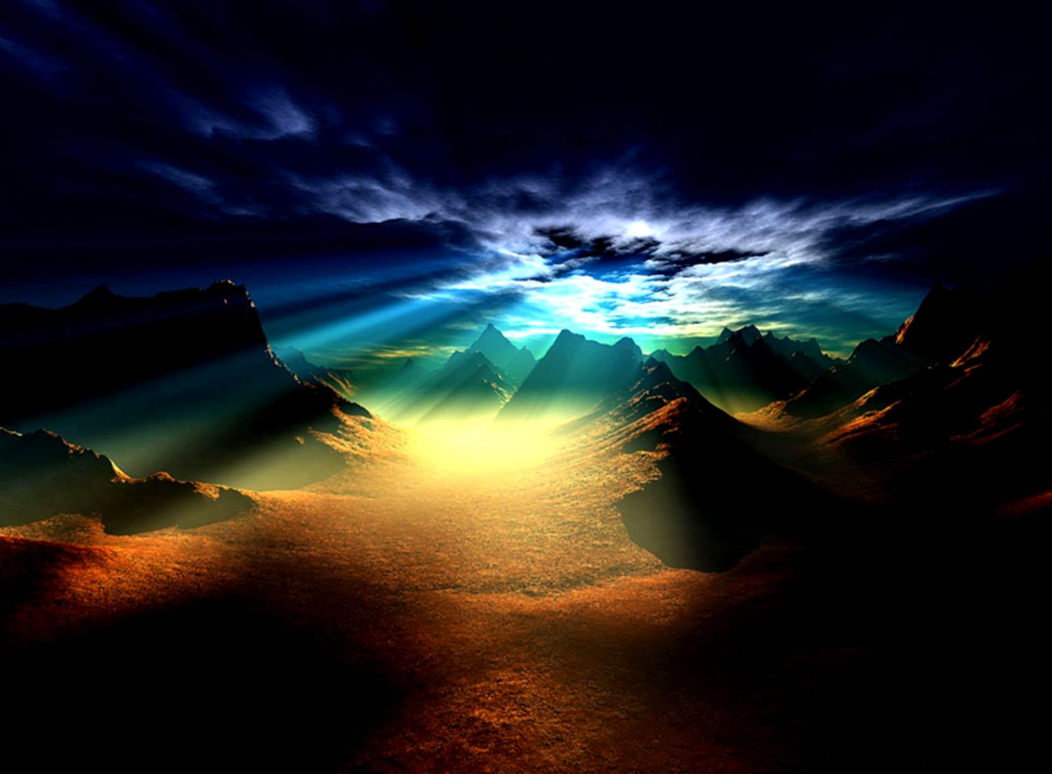 Awesome Sunset Mountains Awesome Sunset Mountains