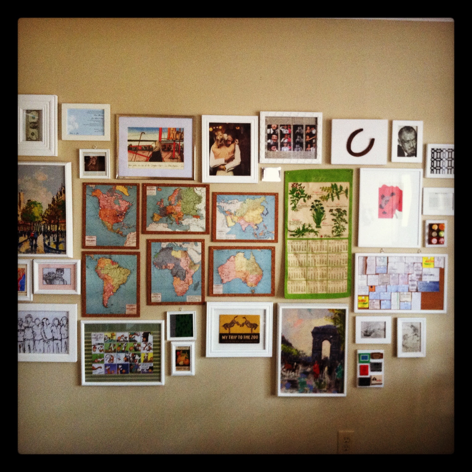 GraceAdkinsDesigns Dining Room Wall Collage By Jad and Grace