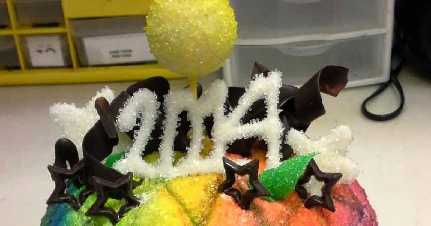 Leah's Crazy Cake Lab: New Years Ball Cake