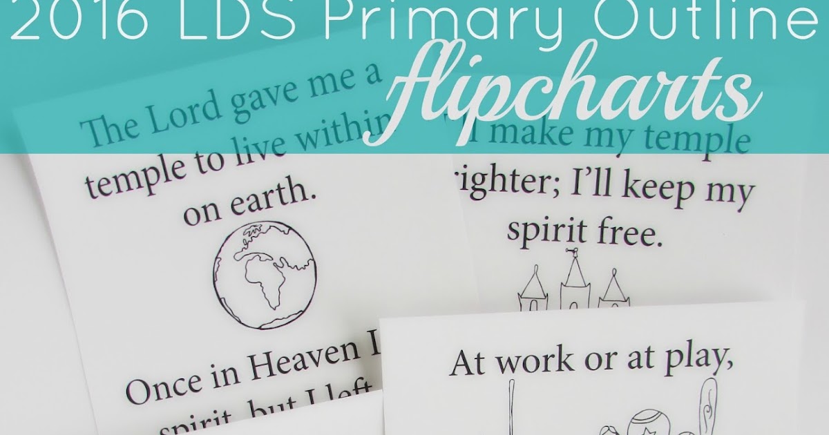 a lively hope 2016 lds primary outline flipcharts to color plus lds primary flip charts