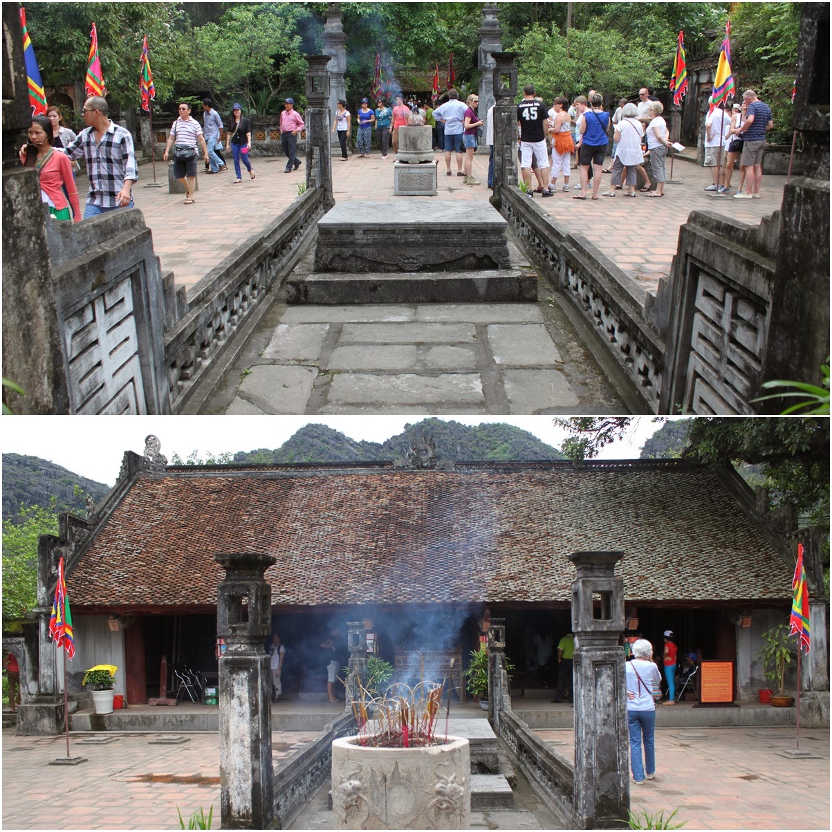 The surrounding view of King Le Temple at Hoa Lu capital in Vietnam The surrounding view of King Le Temple at Hoa Lu capital in Vietnam