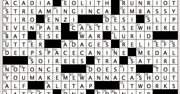 Rex Parker Does the NYT Crossword Puzzle: Whale constellation / SUN 3