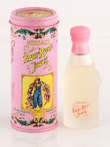 baby pink jeans versace