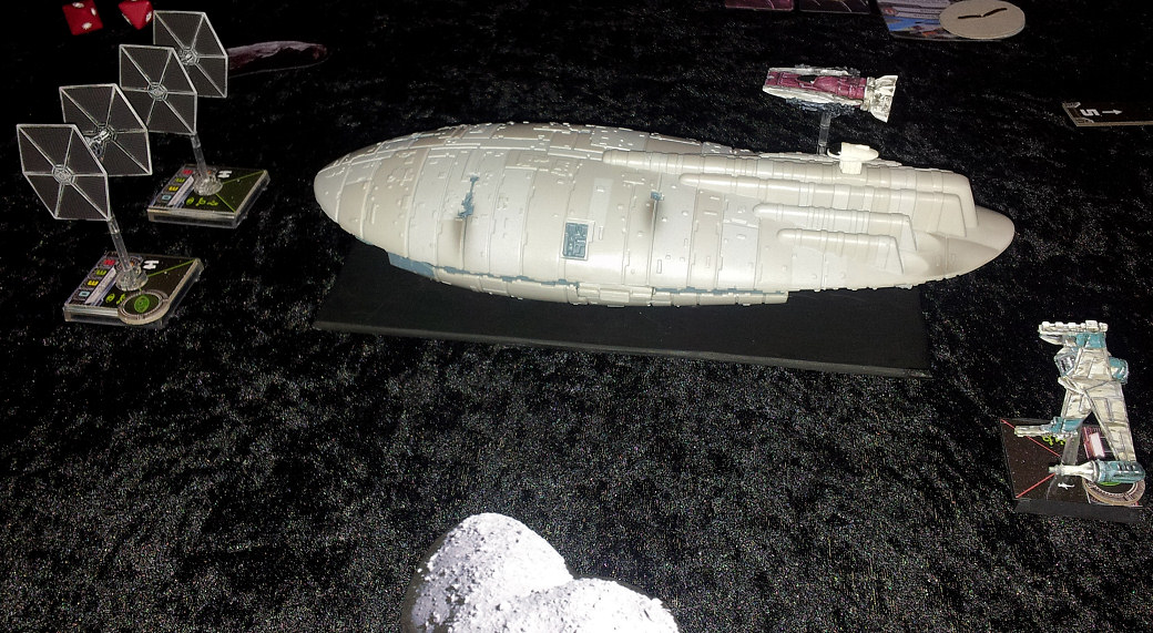 invivos XWing Miniatures game Rebel Transport GR75 in action!