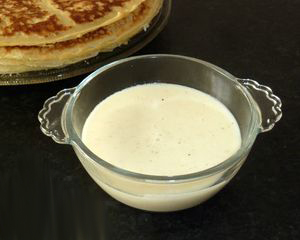 Recette des crêpes à la sauce béchamel au champignon au four