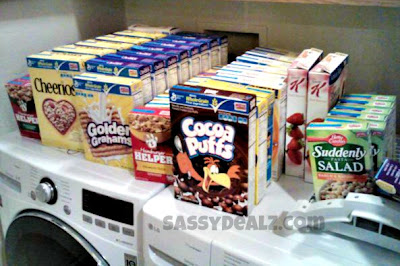 cereal couponing stockpile 