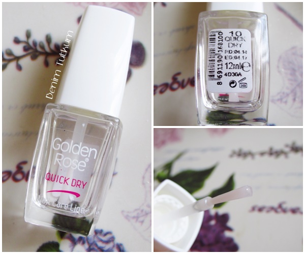 Golden Rose Quick Dry Top Coat Oje Kurutucu Benim Tutkum Kozmetik