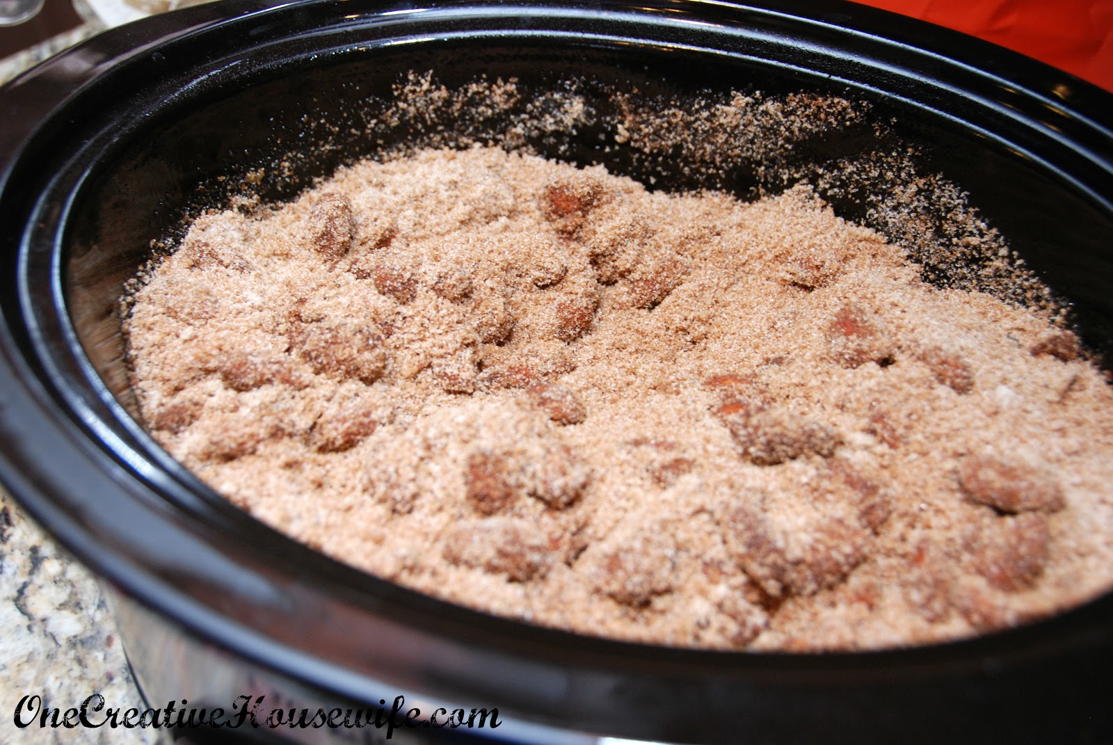 One Creative Housewife Addictive Slow Cooker Cinnamon Almonds