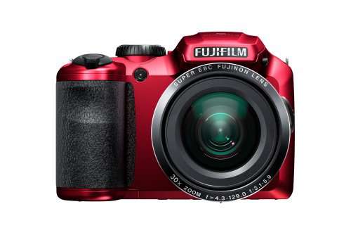 Fujifilm FinePix S6800 16MP Digital Camera with 3-Inch LCD (Red)