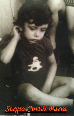 SERGIO CORTÉS PARRA, COM 4 ANOS DE IDADE.